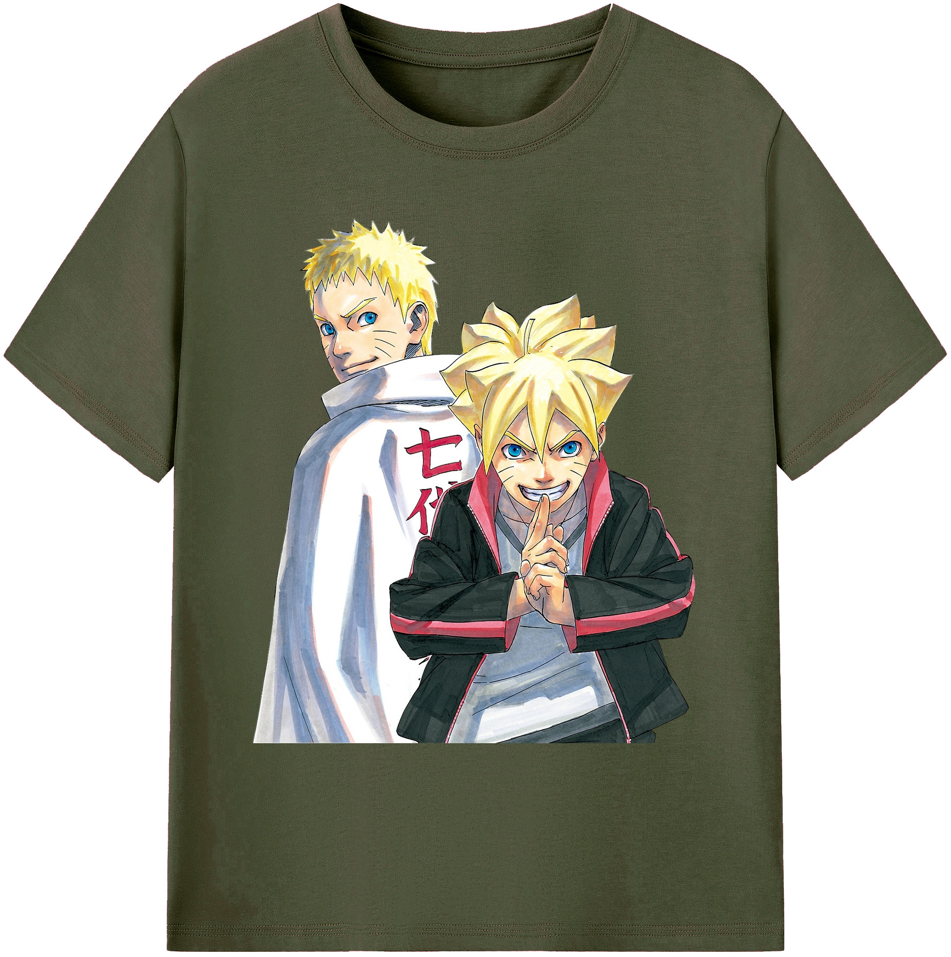 （画像用） NARUTO -ナルト- うずまき ボルト Uzumaki Boruto 綿100％ メンズ半袖Tシャツ｜肌触りやわらか＆通気性